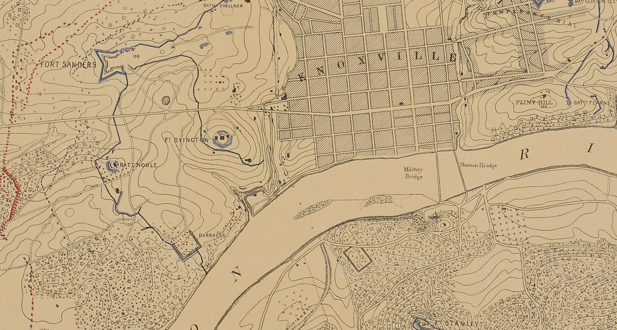 Knoxville Civil War Map