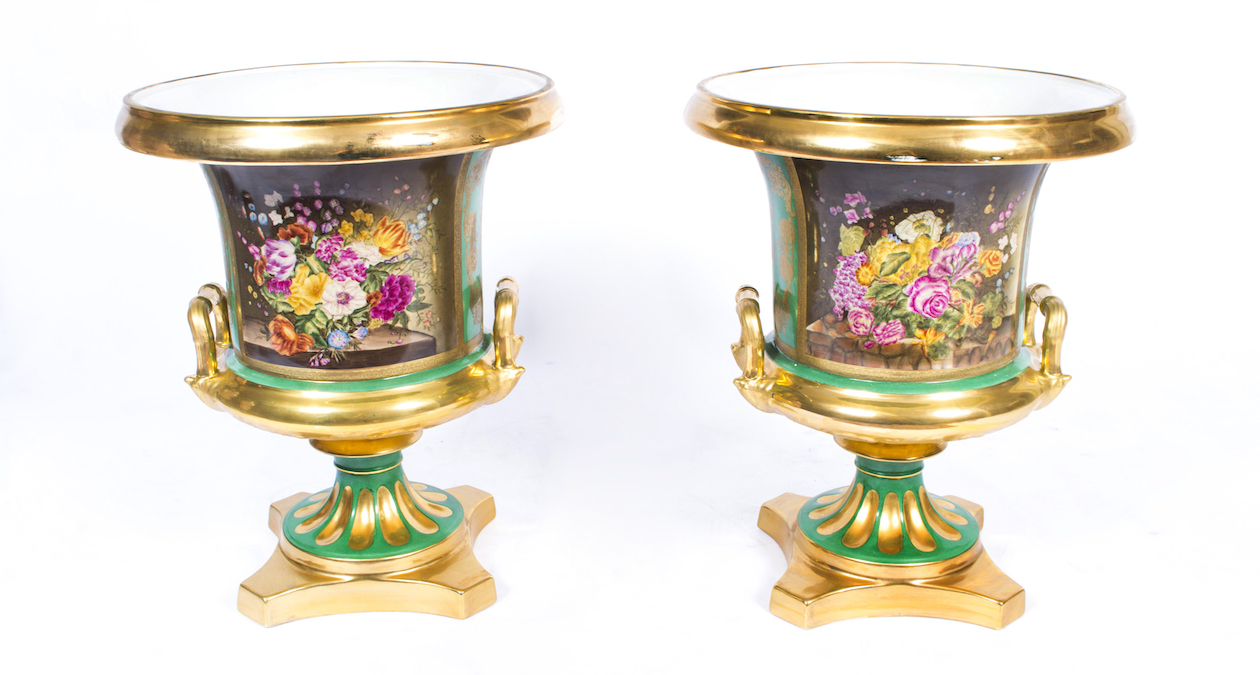 Gilded Vases