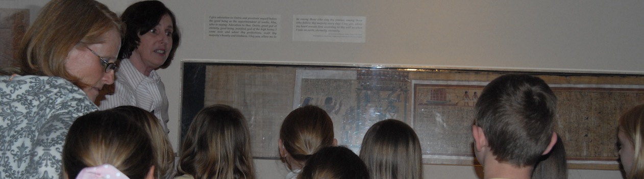 School group in the Ancient Egypt gallery