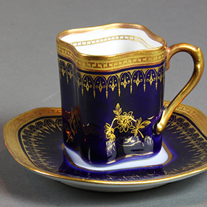 Demitasse cup and saucer, Italy, early twentieth century