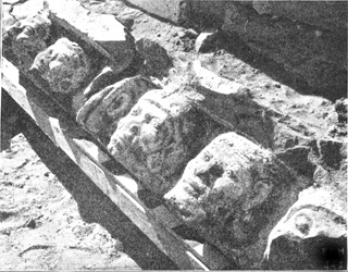 Heads of captives