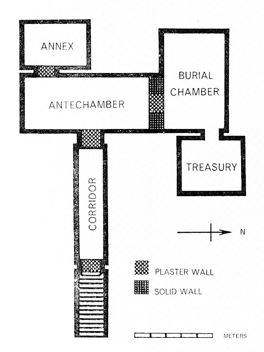 Plan of the tomb