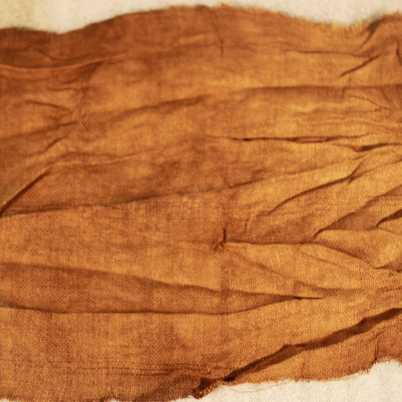 linen fragment from mummy wrappings