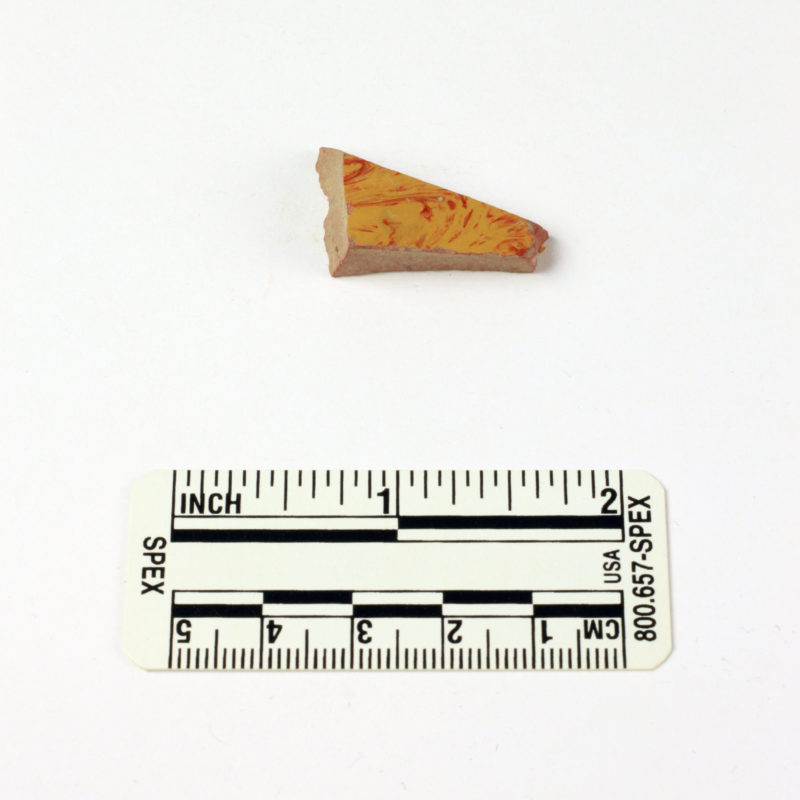 Marbled Roman pottery sherd from the first century C.E.