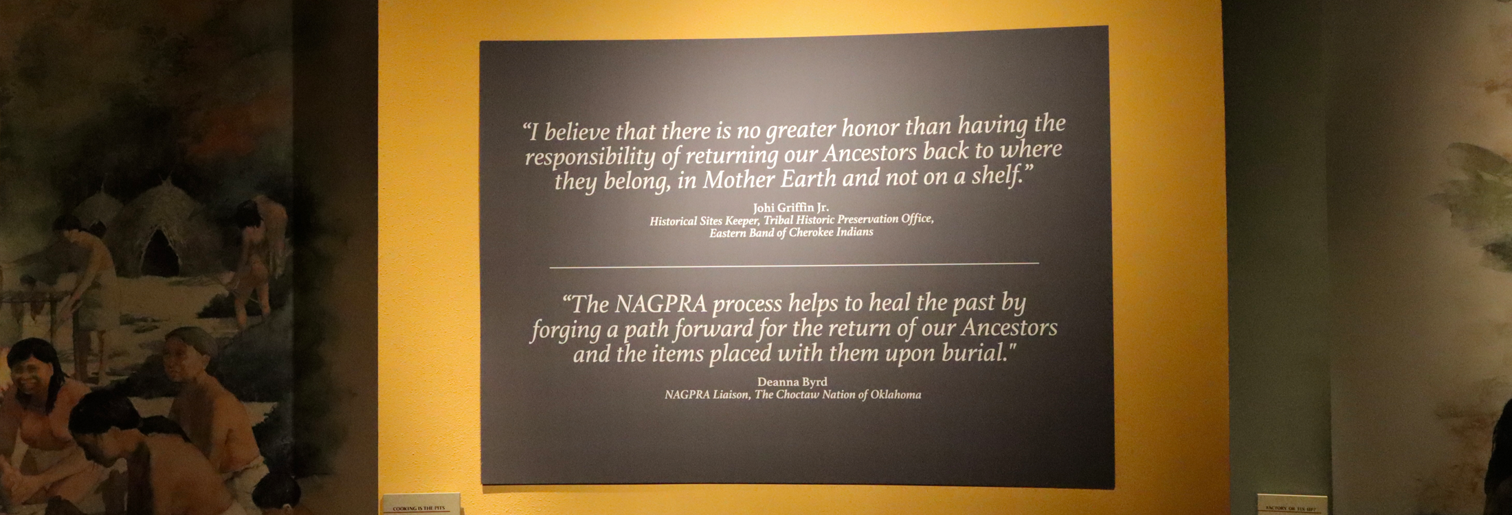 Quotes from Native Nation partners from the Eastern Band of Cherokee Indians and the Choctaw Nation of Oklahoma