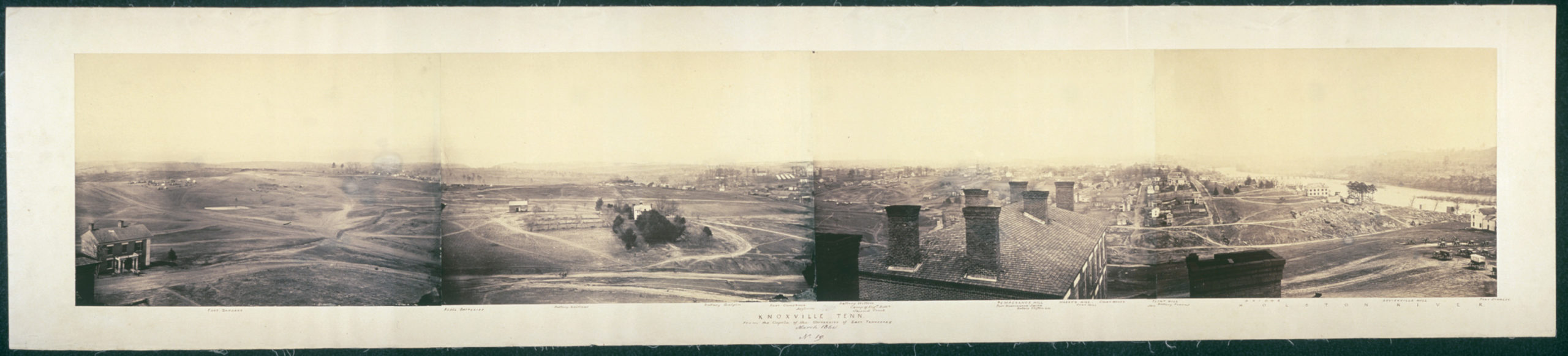 Knoxville panorama during the Civil War