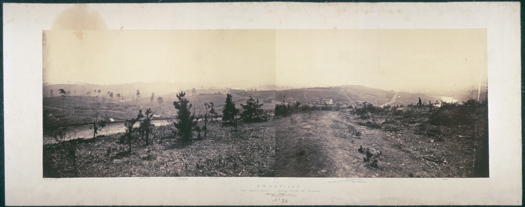 Knoxville panorama during the Civil War